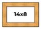 Photo Size Embellished Gold Picture Frame - UV Acrylic, Foam Board Backing, Hanging Hardware